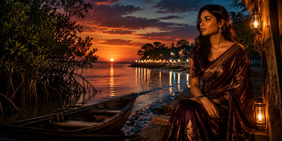 চট্টগ্রামের সমুদ্রতীরে বসে 339bd - তে আন্দার বাহার খেলছেন একজন খেলোয়াড়